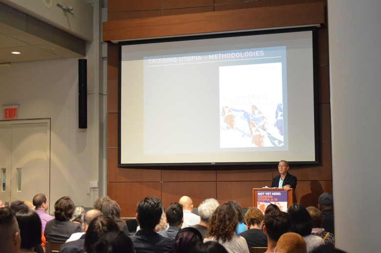 Jack Halberstam at podium at 4th JEM